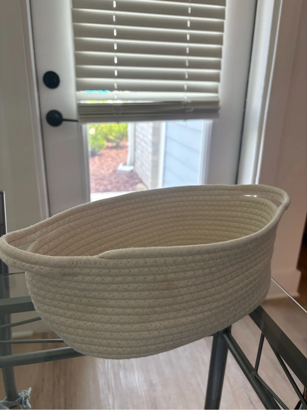 Cream Woven Rope Storage Basket - Home Accents